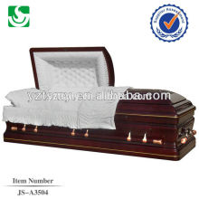 American personalized wooden casket handle in rich matte finish